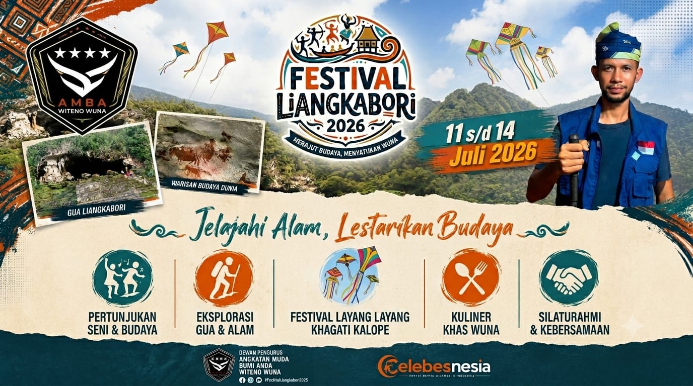 AMBA Witeno Wuna Ajak Pemuda Sultra Sukseskan Festival Liangkabori 2026: Rayakan Budaya dan Peradaban Kuno