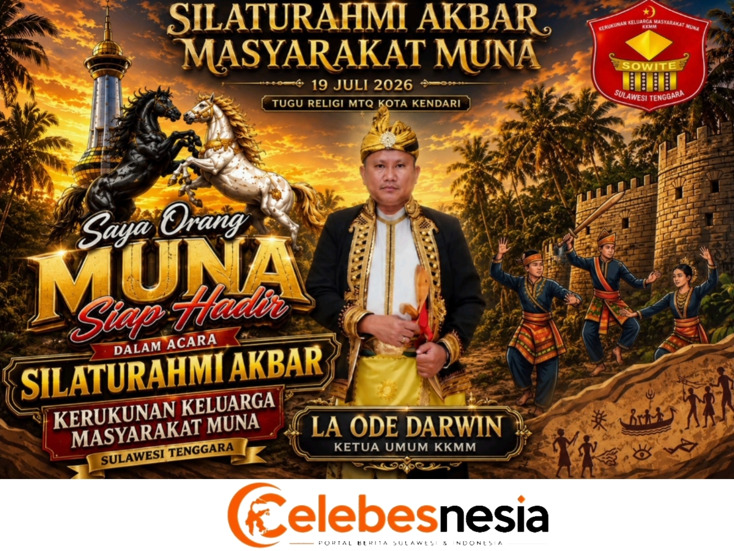 La Ode Darwin Tegaskan Silaturahmi Akbar Masyarakat Muna Bukan Agenda Politik
