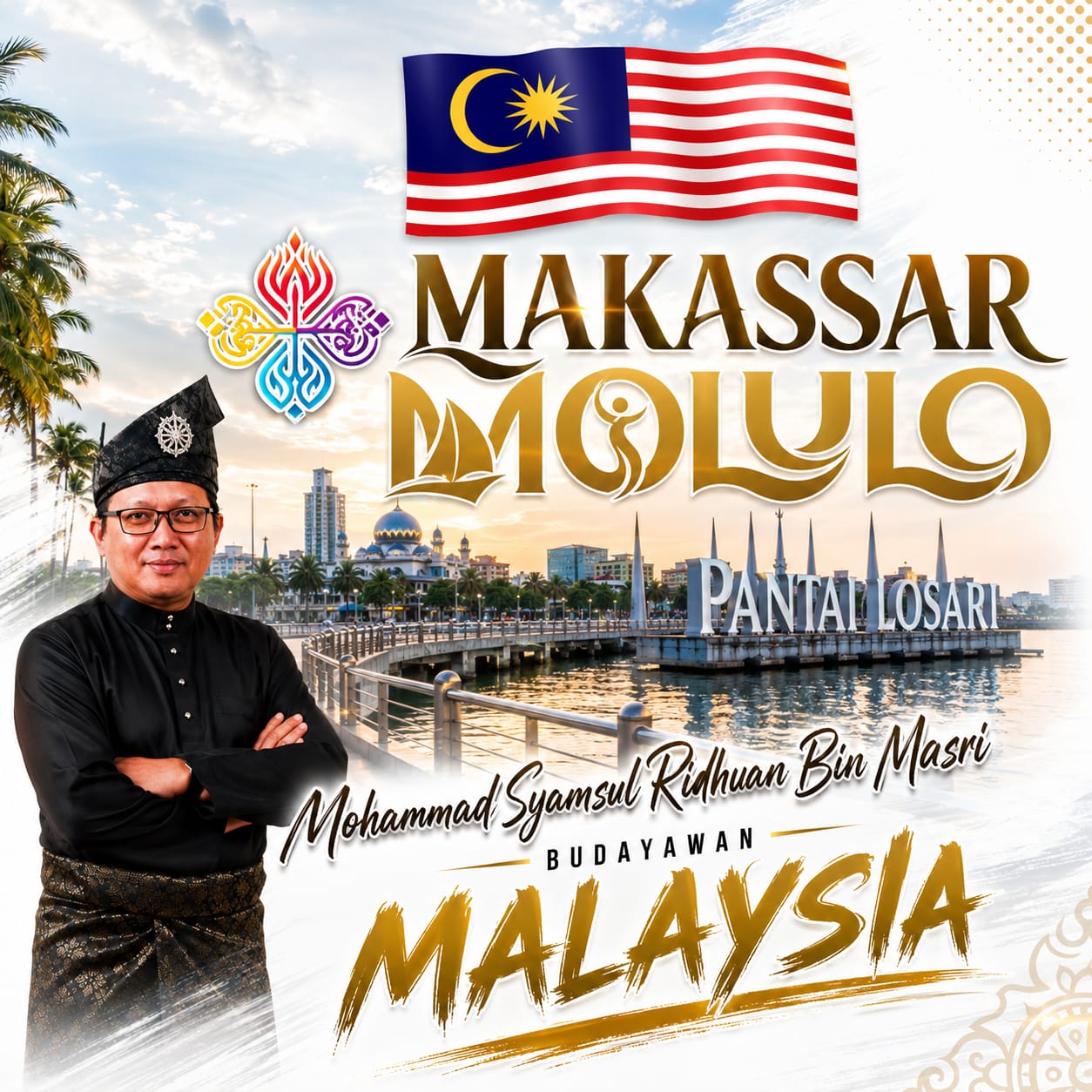 Gelaran Mangkasara’ Molulo Hadirkan Tokoh Malaysia, Tokoh Adat, dan Raja-Raja Nusantara di Makassar