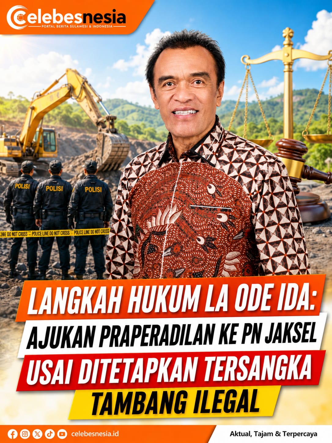 Langkah Hukum La Ode Ida: Ajukan Praperadilan ke PN Jaksel Usai Ditetapkan Tersangka Tambang Ilegal
