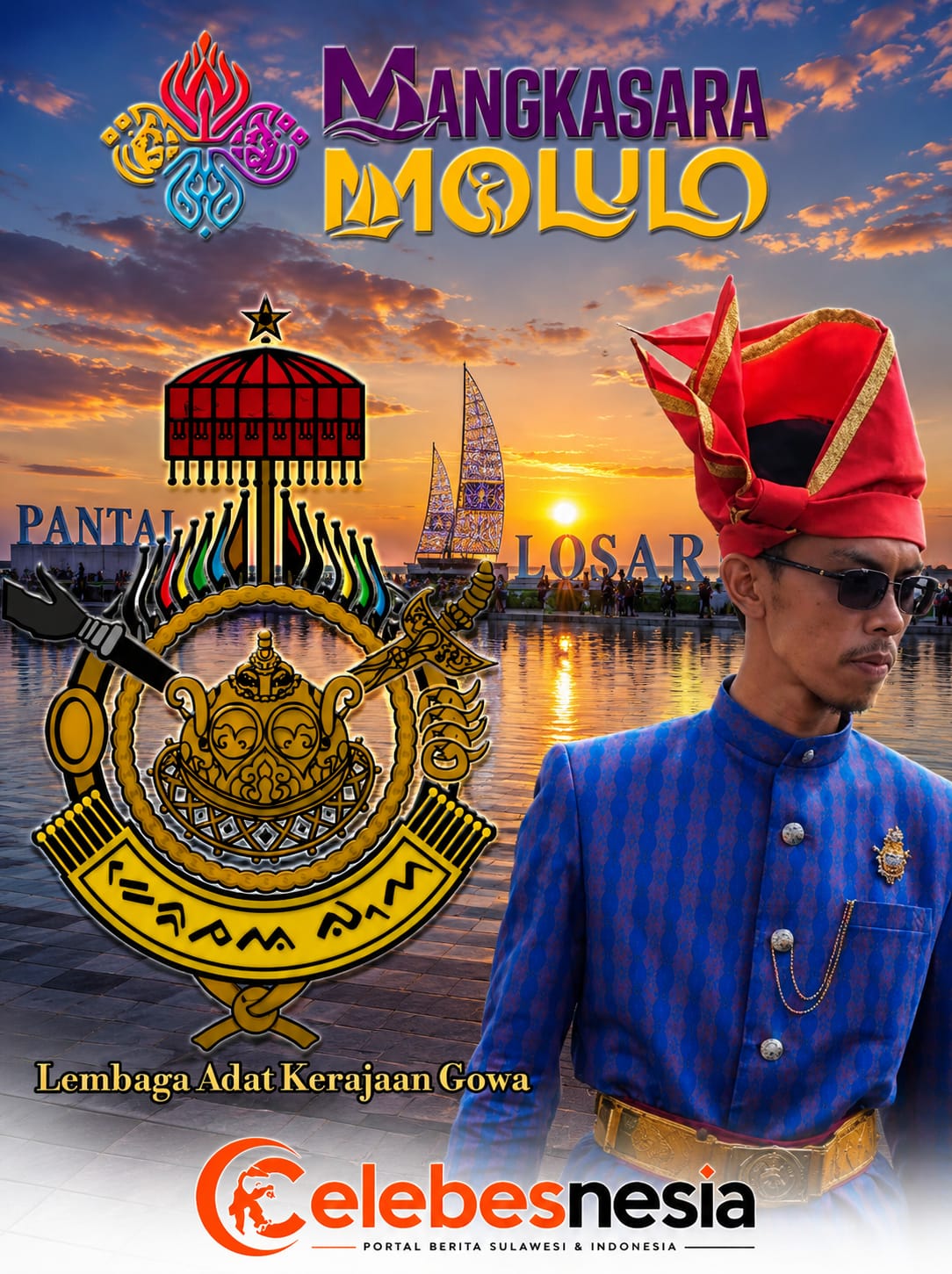 Lembaga Adat Kerajaan Gowa Nyatakan Dukungan Penuh untuk "Mangkasara’ Molulo" di Pantai Losari